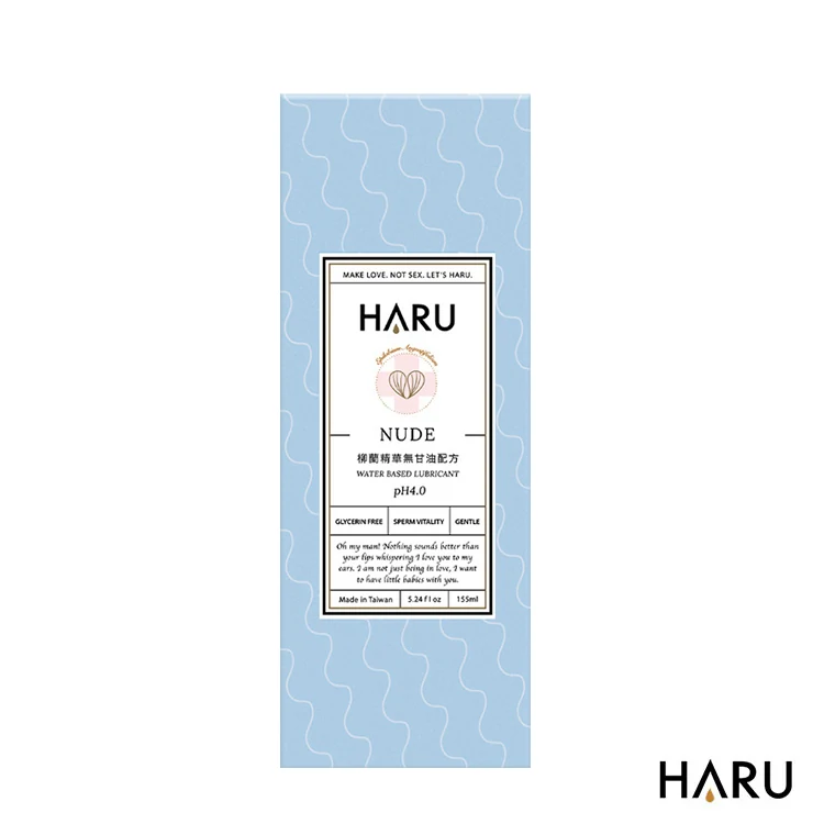 HARU NUDE 柳蘭精華純愛水溶性備孕潤滑液 155ml 外瓶正面