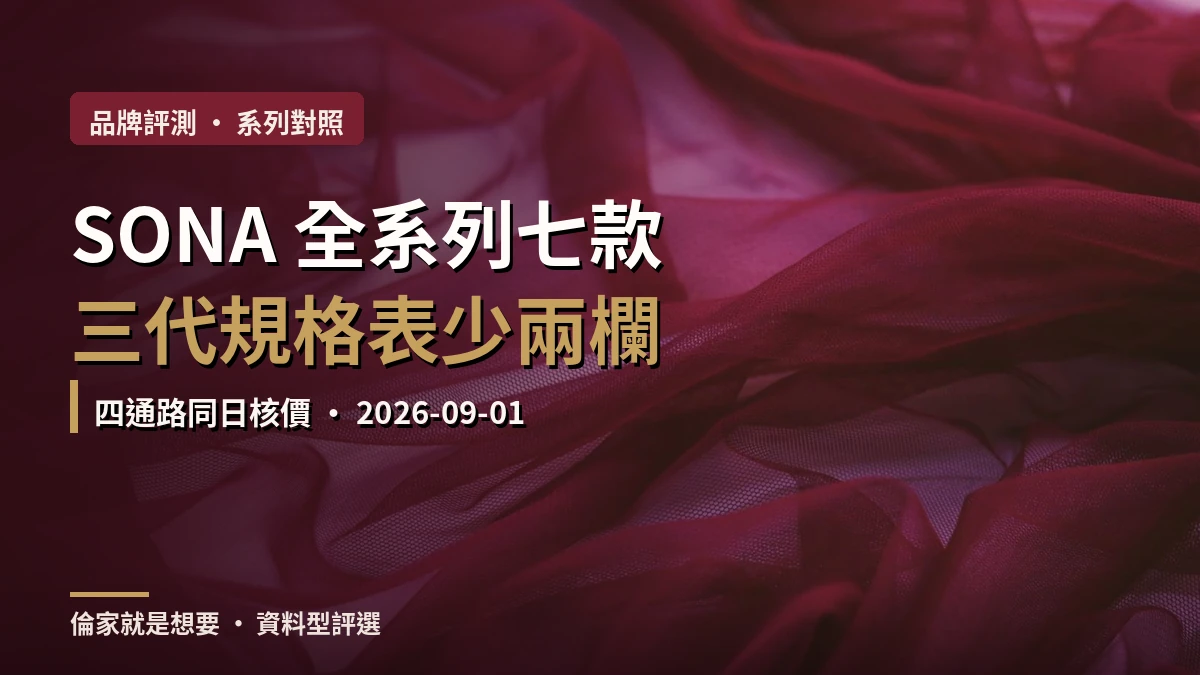 LELO SONA 全系列七款規格與四通路同日核價對照文章封面