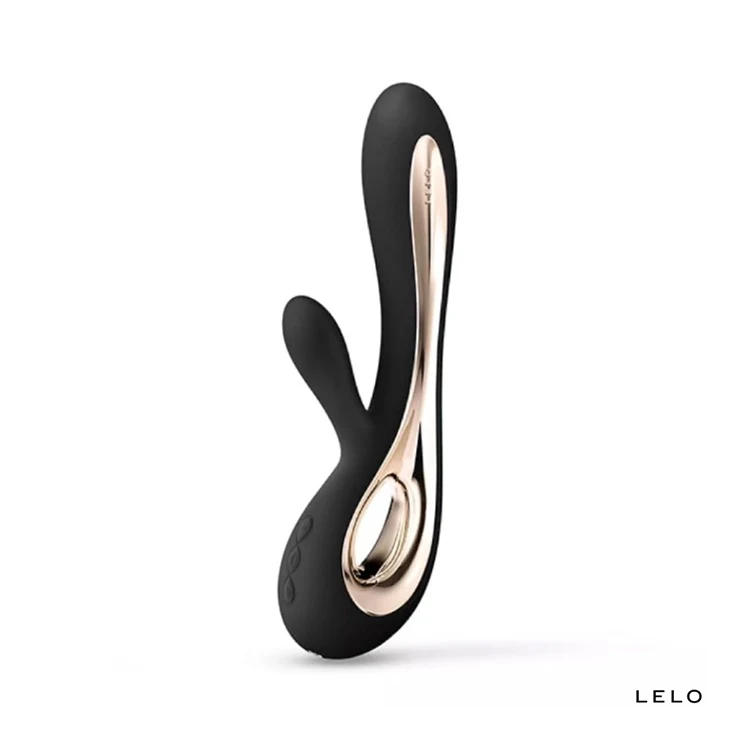 LELO SORAYA 2雙重震動按摩棒,深紫色機身與雙臂設計